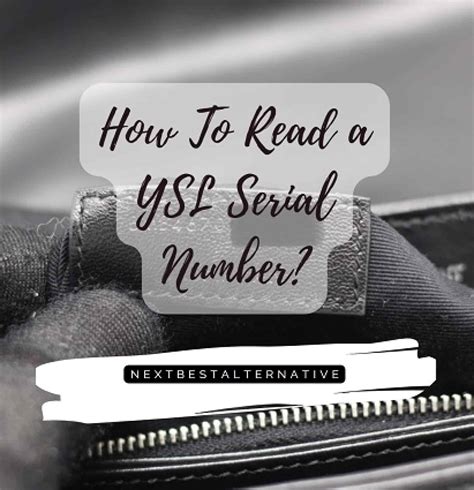 how to check ysl serial number online|ysl serial number checker.